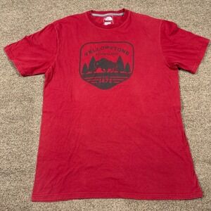 The North Face Mens Yellowstone National Park Graphic T Shirt Red M